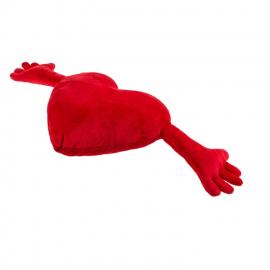 Мягкая игрушка сердце Red plush heart with arms 70 cm - 2
