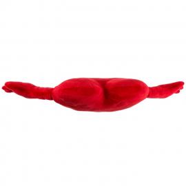 Мягкая игрушка сердце Red plush heart with arms 70 cm - 3