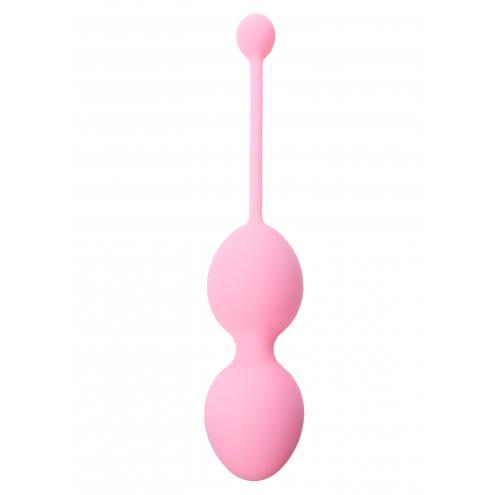 Вагинальные шарики Silicone Kegel Balls 36mm 165g Pink Boss Series