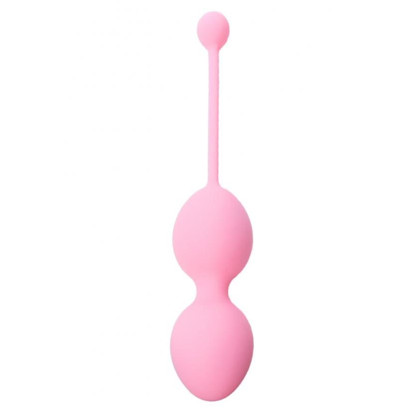 Вагинальные шарики Silicone Kegel Balls 36mm 165g Pink Boss Series