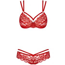 Комплект Obsessive 860-SET-3 set (Червоний, S/M) - 3