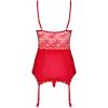 Комплект Obsessive Lovica corset (Красный, S/M)