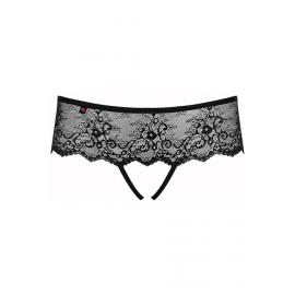 Трусики Obsessive Merossa otwarte (Черный, XXL) - 5