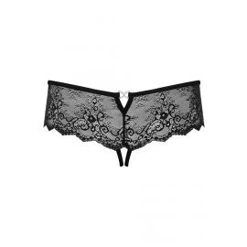 Трусики Obsessive Merossa otwarte (Черный, XXL) - 6