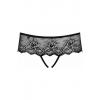Трусики Obsessive Merossa otwarte (Черный, L/XL)