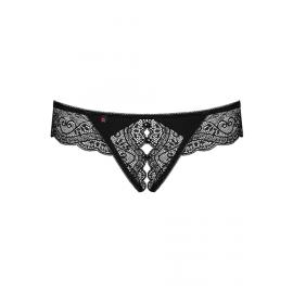 Стрінги Obsessive Miamor otwarte (Чорний,  L/XL) - 5