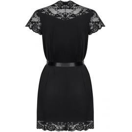 Пеньюар Obsessive 810-PEI-1 peignoir (Чорний, XXL) - 6