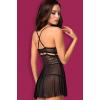 Комплект Obsessive 838-BAB-1 babydoll (Чорний, XXL)