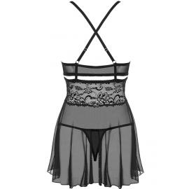 Комплект Obsessive 838-BAB-1 babydoll (Чёрный, XXL) - 5