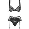 Комплект Obsessive Heartina set (Черный, S/M)