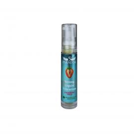 Збуджуючий гель з ефектом вібрації 5th Paradise Strong Liquid Vibration Strawberry, полуниця, 10 мл