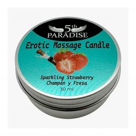 Арома свічка Erotic Massage Candle Sparkling Strawberry 30ml - 2