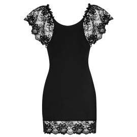 Комплект Obsessive Idillia chemise (Чорний, S/M) - 3