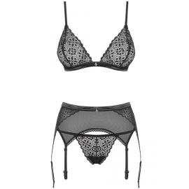 Комплект Obsessive Shibu set (Чорний, S/M) - 2
