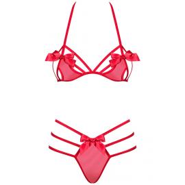 Комплект Obsessive Giftella set (Червоний, L/XL) - 5