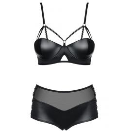 Комплект Obsessive Leatheria set (Чорний, S/M) - 2