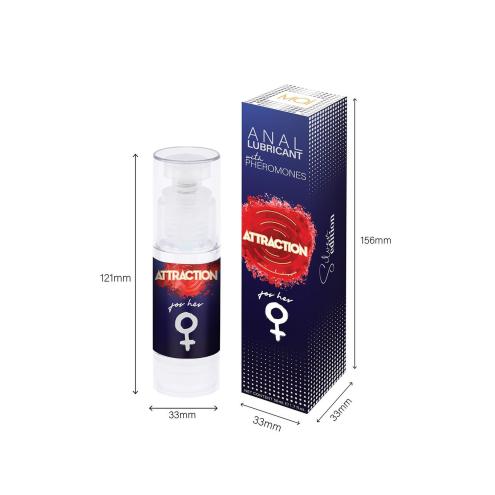 Анальний лубрикант з феромонами ANAL LUBRICANT WITH PHEROMONES ATTRACTION FOR HER 50 ML