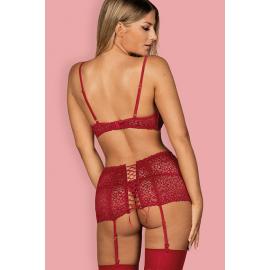 Комплект Obsessive Lividia set (Красный, S/M) - 4