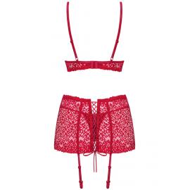 Комплект Obsessive Lividia set (Красный, S/M) - 3
