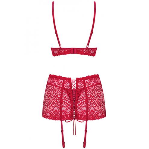 Комплект Obsessive Lividia set (Красный, S/M)