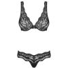 Комплект Obsessive Luvae set (Чорний, S/M)