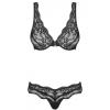 Комплект Obsessive Luvae set (Чорний, S/M)