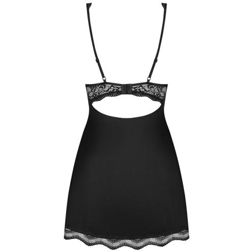 Комплект Obsessive Luvae babydoll (Чорний, S/M)