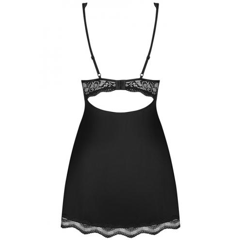 Комплект Obsessive Luvae babydoll (Чорний, XXL)