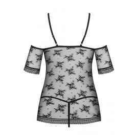 Комплект Obsessive Jennifairy babydoll (Чорний, S/M) - 4