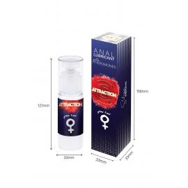 Анальный лубрикант с феромонами ANAL LUBRICANT WITH PHEROMONES ATTRACTION FOR HER 50 ML - 3