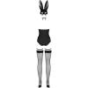 Костюм Obsessive Bunny costume (Чорний, S/M)