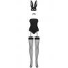 Костюм Obsessive Bunny costume (Чорний, L/XL)