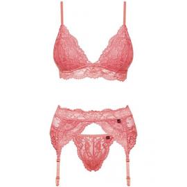 Комплект Obsessive 810-SEG-5 set (Кораловий, L/XL) - 3