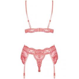 Комплект Obsessive 810-SEG-5 set (Кораловий, L/XL) - 4