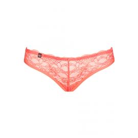 Трусики Obsessive Frivolla (Коралловый, L/XL) - 5