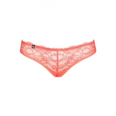 Трусики Obsessive Frivolla (Кораловий, S/M)