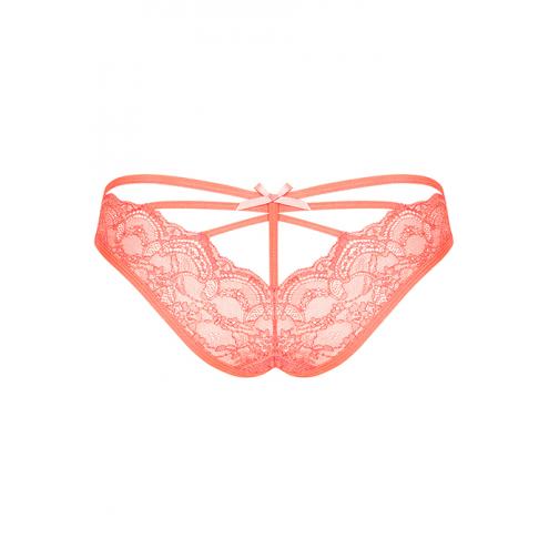 Трусики Obsessive Frivolla (Кораловий, S/M)
