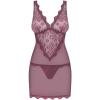 Комплект Obsessive Emperita chemise (Тауп, S/M)