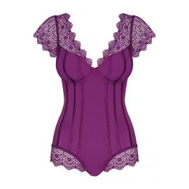 Боди Obsessive Moketta (Фиолетовый, L/XL) - 3
