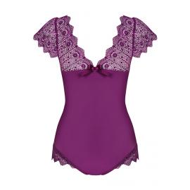 Боди Obsessive Moketta (Фиолетовый, L/XL) - 4