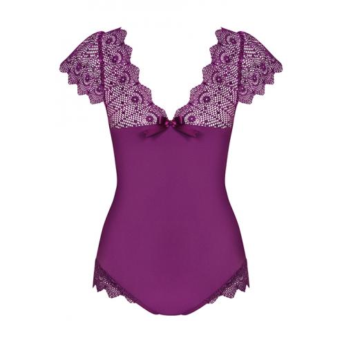 Боді Obsessive Moketta (Фіолетовий, L/XL)