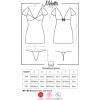 Комплект Obsessive Moketta chemise (Фіолетовий, L/XL)