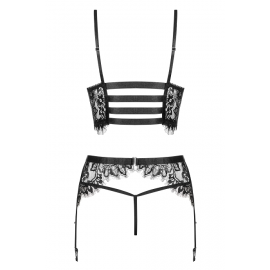 Комплект Obsessive Lashy set (Чорний, L/XL) - 4