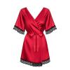 Пеньюар Obsessive Sensuelia robe (Красно-черный, S/M)