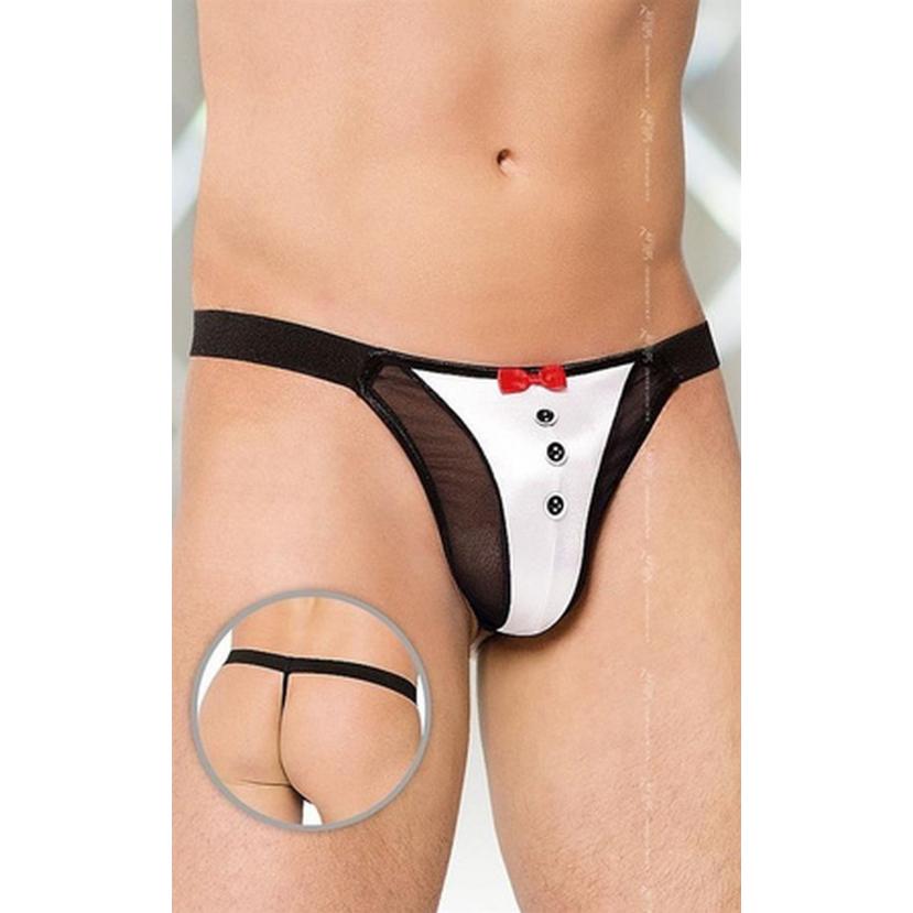 Еротична білизна стрінги Thong 4433 - white S/L