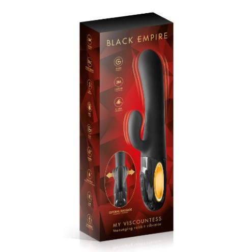 Силиконовый вибратор RABBIT MY VISCOUNTESS BLACK EMPIRE VIBRATOR