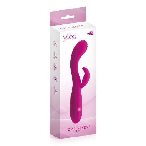 Силіконовий вібратор RABBIT YOBA + BESS VIBRATOR RABBIT USB