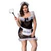Еротичний комплект покоївки BLACK SOUBRETTE OUTFIT XL/XXL (Size: XL/XXL)