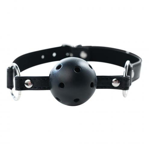 Кляп Black breathable ball gag with adjustablestrap