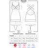 Комплект Obsessive 860-CHE-1 chemise (Чорний, M/L)